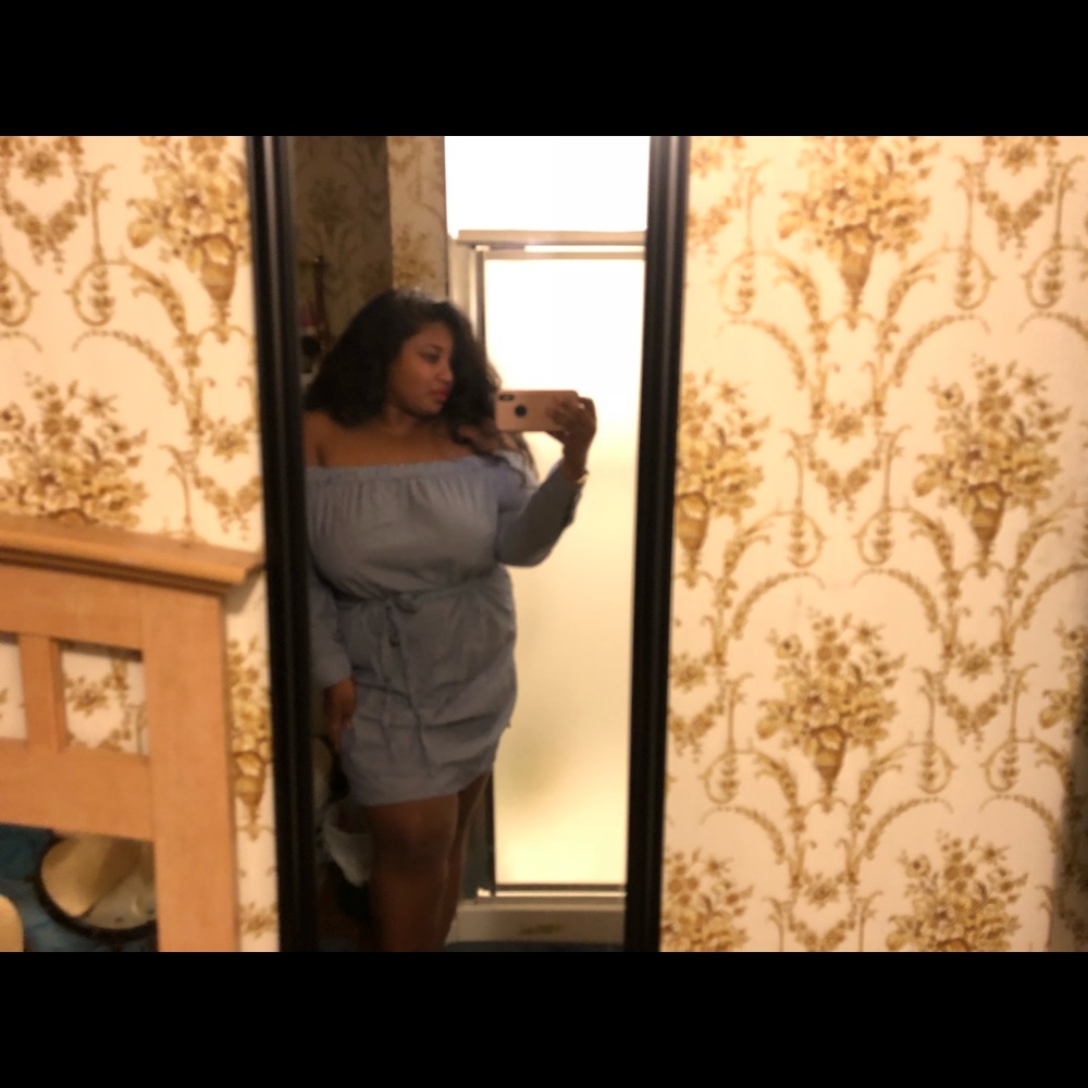 Brand New F21 Plus Off-The-Shoulder Dress